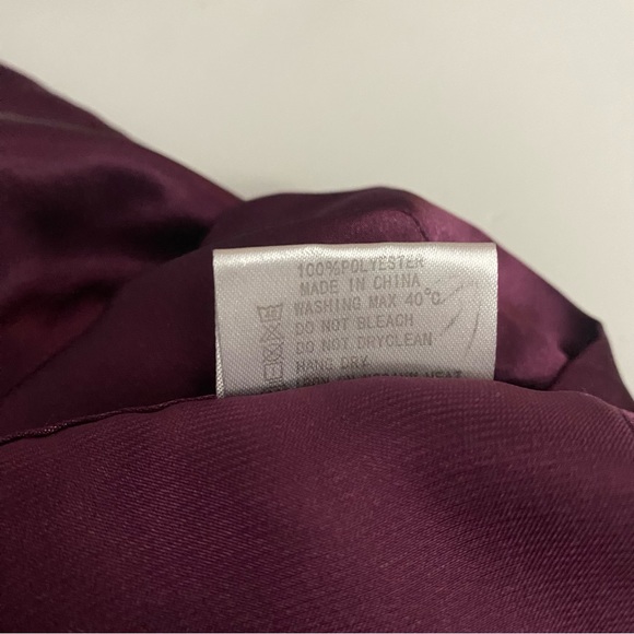 Women’s purple silk Robe with string Size M - Picture 10 of 11